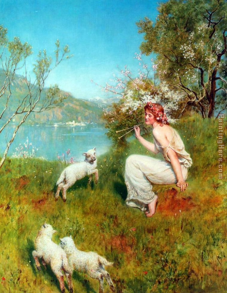 Spring painting - John Collier Spring art painting